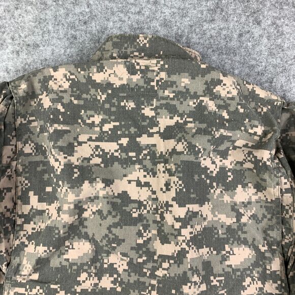 US Military Coat Mens Medium Long FR Flame Resistant Digital Camo Combat BDU - Picture 10 of 14